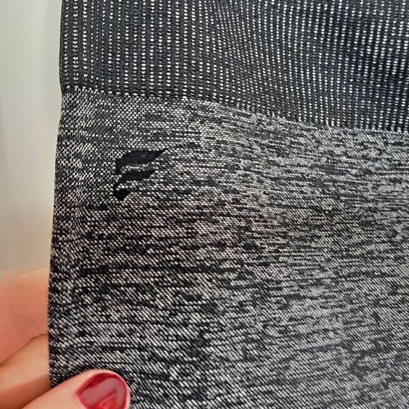 Fabletics Black and Gray Crop Legging size Medium - Picture 5 of 5